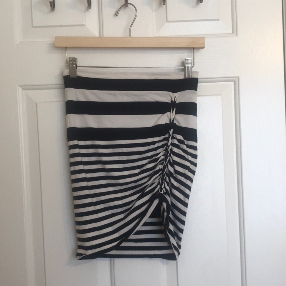 Free People Striped Body-con Skirt